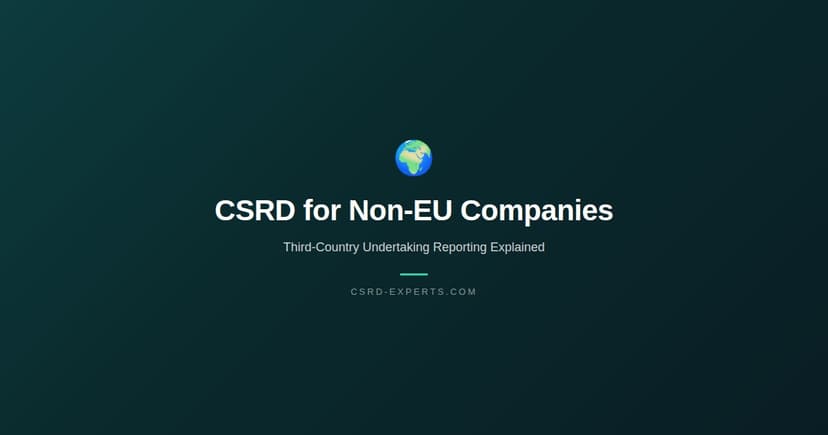 CSRD for Non-EU Companies: Third-Country Undertaking Reporting Explained